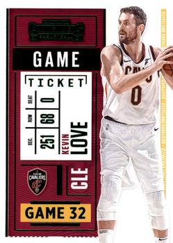 2020-21 Panini Contenders - Game Ticket Green #1 Kevin Love Front