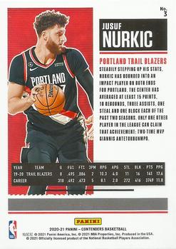 2020-21 Panini Contenders - Game Ticket Green #3 Jusuf Nurkic Back