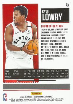 2020-21 Panini Contenders - Game Ticket Green #55 Kyle Lowry Back