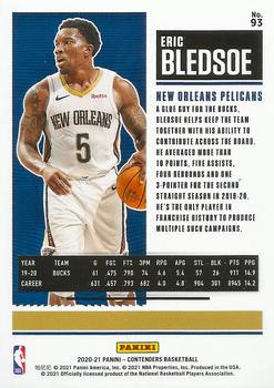 2020-21 Panini Contenders - Game Ticket Green #93 Eric Bledsoe Back