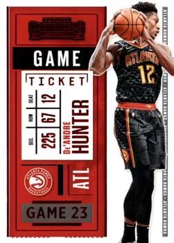 2020-21 Panini Contenders - Game Ticket Red #24 De'Andre Hunter Front