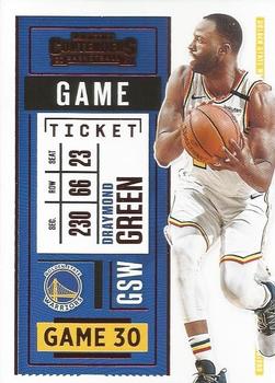 2020-21 Panini Contenders - Game Ticket Red #41 Draymond Green Front