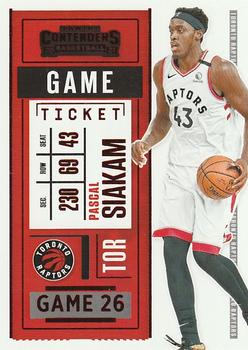 2020-21 Panini Contenders - Game Ticket Red #86 Pascal Siakam Front