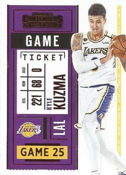 2020-21 Panini Contenders - Game Ticket Red #100 Kyle Kuzma Front