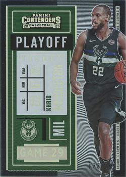 2020-21 Panini Contenders - Playoff Ticket #13 Khris Middleton Front