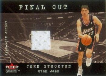 2001-02 Fleer Genuine - Final Cut #NNO John Stockton Front