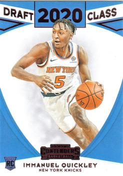 2020-21 Panini Contenders - 2020 Draft Class Contenders Red #10 Immanuel Quickley Front
