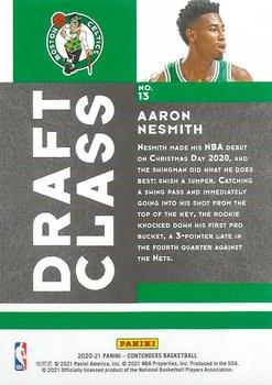 2020-21 Panini Contenders - 2020 Draft Class Contenders Red #13 Aaron Nesmith Back