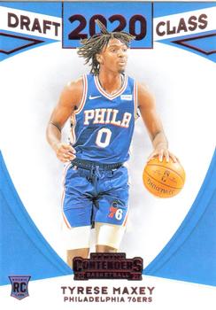 2020-21 Panini Contenders - 2020 Draft Class Contenders Red #26 Tyrese Maxey Front
