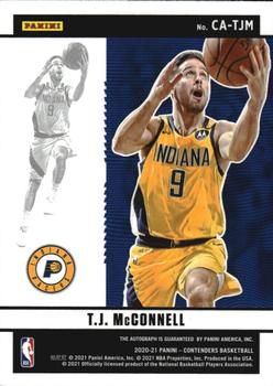 2020-21 Panini Contenders - Contenders Autographs #CA-TJM T.J. McConnell Back