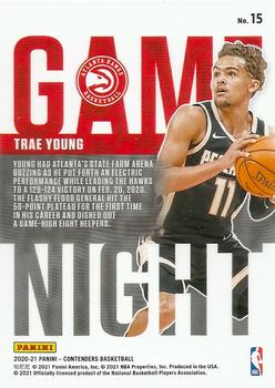 2020-21 Panini Contenders - Game Night Ticket #15 Trae Young Back