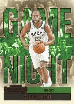 2020-21 Panini Contenders - Game Night Ticket Red #7 Khris Middleton Front
