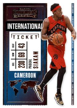 2020-21 Panini Contenders - International Ticket #9 Pascal Siakam Front