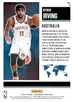 2020-21 Panini Contenders - International Ticket Red #3 Kyrie Irving Back