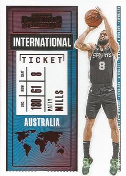 2020-21 Panini Contenders - International Ticket Red #4 Patty Mills Front