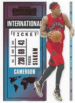 2020-21 Panini Contenders - International Ticket Red #9 Pascal Siakam Front