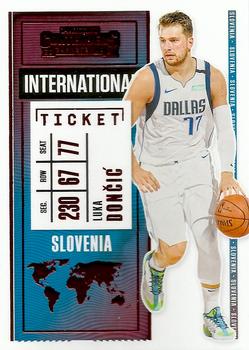 2020-21 Panini Contenders - International Ticket Red #28 Luka Doncic Front