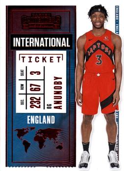 2020-21 Panini Contenders - International Ticket Red #30 OG Anunoby Front