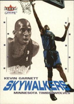 2001-02 Fleer Genuine - Skywalkers #5 SW Kevin Garnett Front