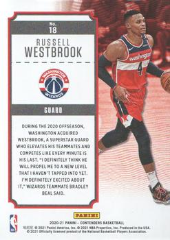 2020-21 Panini Contenders - MVP Contenders #18 Russell Westbrook Back