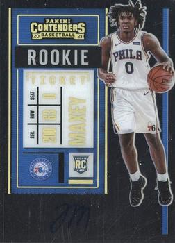2020-21 Panini Contenders - Clear Ticket #123 Tyrese Maxey Front
