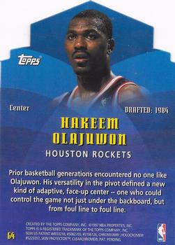 1997-98 Topps - Generations #G4 Hakeem Olajuwon Back