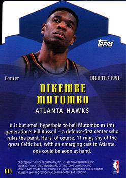 1997-98 Topps - Generations #G15 Dikembe Mutombo Back