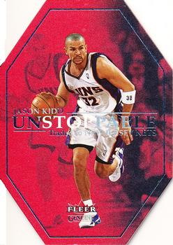 2001-02 Fleer Genuine - Unstoppable #7 U Jason Kidd Front