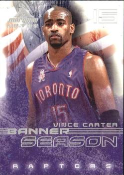 2001-02 Fleer Marquee - Banner Season #1 BS Vince Carter Front
