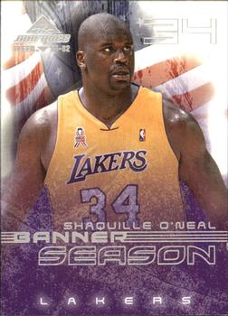 2001-02 Fleer Marquee - Banner Season #2 BS Shaquille O'Neal Front
