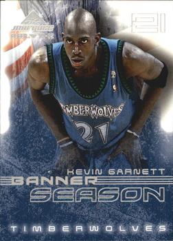 2001-02 Fleer Marquee - Banner Season #4 BS Kevin Garnett Front
