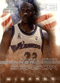 2001-02 Fleer Marquee - Banner Season #7 BS Michael Jordan Front