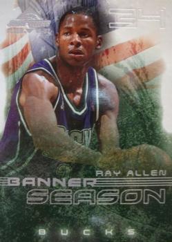 2001-02 Fleer Marquee - Banner Season #13 BS Ray Allen Front