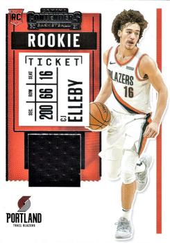2020-21 Panini Contenders - Rookie Ticket Swatches #RS-CJE CJ Elleby Front