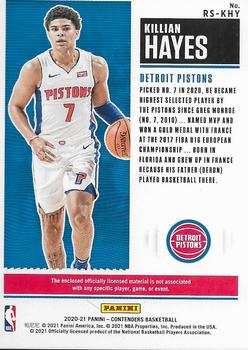2020-21 Panini Contenders - Rookie Ticket Swatches #RS-KHY Killian Hayes Back