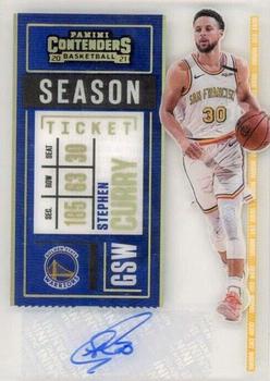 2020-21 Panini Contenders - Veteran Clear Ticket #VS-SCU Stephen Curry Front