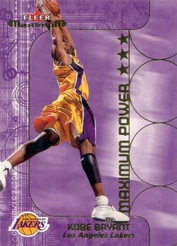 2001-02 Fleer Maximum - Maximum Power #1 MX Kobe Bryant Front
