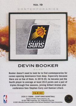 2020-21 Panini Court Kings - Contemporaries #19 Devin Booker Back