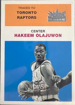 2001-02 Fleer Platinum - Anniversary Edition #50 Hakeem Olajuwon Front