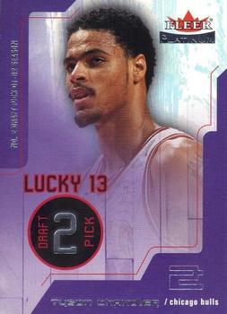 2001-02 Fleer Platinum - Lucky 13 #2 Tyson Chandler Front