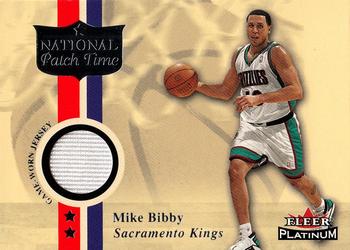 2001-02 Fleer Platinum - National Patch Time #NNO Mike Bibby Front