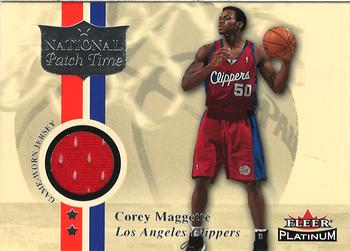 2001-02 Fleer Platinum - National Patch Time #NNO Corey Maggette Front