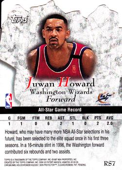 1997-98 Topps - Rock Stars #RS7 Juwan Howard Back