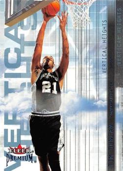 2001-02 Fleer Premium - Vertical Heights #24 VH Tim Duncan Front