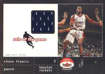 2001-02 Fleer Shoebox - Sole of the Game Jersey #NNO Steve Francis Front