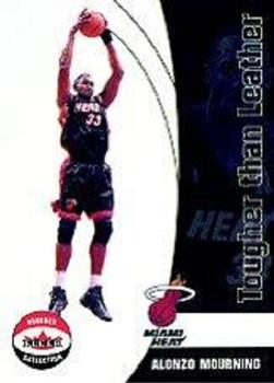 2001-02 Fleer Shoebox - Tougher Than Leather #1 TL Alonzo Mourning Front