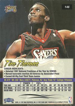 1997-98 Ultra #146 Tim Thomas Back