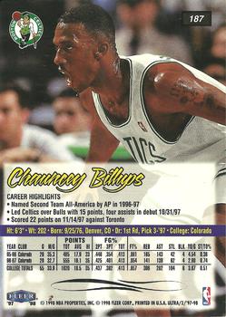 1997-98 Ultra #187 Chauncey Billups Back