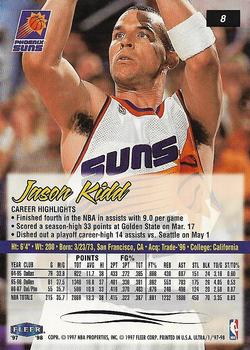 1997-98 Ultra #8 Jason Kidd Back