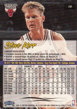 1997-98 Ultra #14 Steve Kerr Back